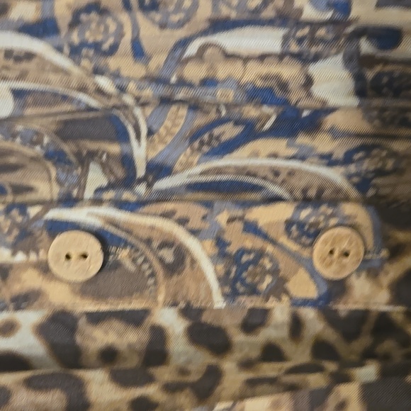 Gil's Denim & Clothing Bar Olivaceous Animal Print Button Up  Mini Dress - Picture 6 of 11